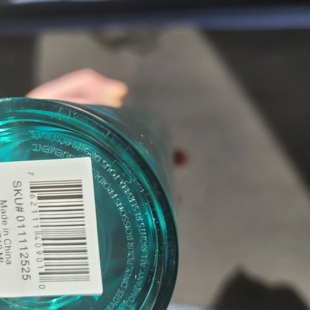 VENTI STARBUCKS GREEN & TEAL WATER WAVE TUMBLER